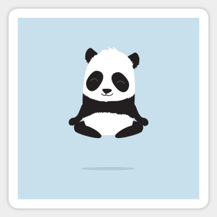 Levitating panda Sticker